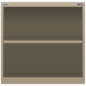 LISTA Shelf Cabinet, 2 Shelf, 28.2" W 22.5" D 27.6" H (X-ST0600-TSC)