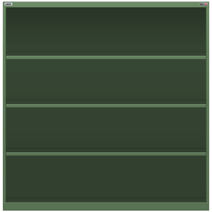 LISTA Shelf Cabinet, 4 Shelf, 56.3" W 28.5" D 57.1" H (X-DW1350-TSC)