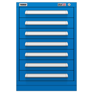 Vidmar Drawer Cabinet, 8 Drawer, 22.5" W 27.8" D 33" H (RP1135AL)