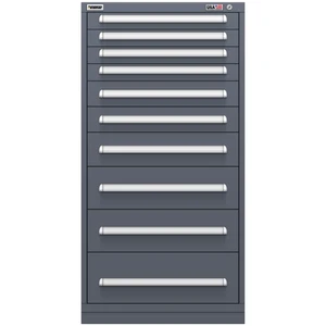 Vidmar Drawer Cabinet, 11 Drawer, 30" W 27.8" D 59" H (RP3098AL)