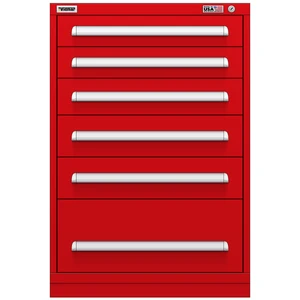 Vidmar Drawer Cabinet, 6 Drawer, 30" W 27.8" D 44" H (RP2112AL)