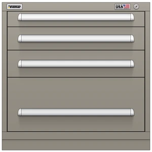 Vidmar Drawer Cabinet, 4 Drawer, 30" W 27.8" D 30" H (SEP1405AL)