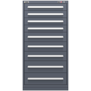 Vidmar Drawer Cabinet, 10 Drawer, 30" W 27.8" D 59" H (SEP3352AL)