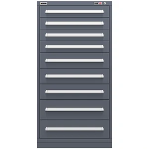 Vidmar Drawer Cabinet, 9 Drawer, 30" W 27.8" D 59" H (SEP3352AL)