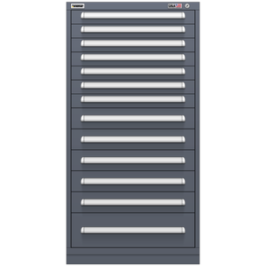 Vidmar Drawer Cabinet, 14 Drawer, 30" W 27.8" D 59" H (SEP3039AL)