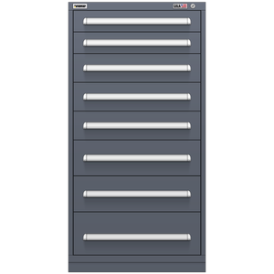Vidmar Drawer Cabinet, 9 Drawer, 30" W 27.8" D 59" H (SEP3371AL)