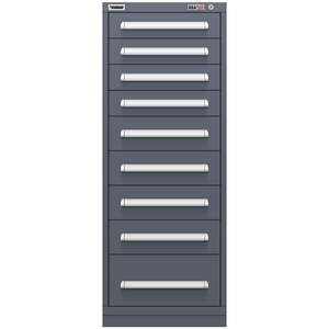 Vidmar Drawer Cabinet, 10 Drawer, 22.5" W 27.8" D 59" H (RP3501AL)