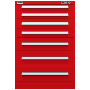 Vidmar Drawer Cabinet, Shallow, 8 Drawer, 30" W 21.4" D 44" H (RP2144AL)