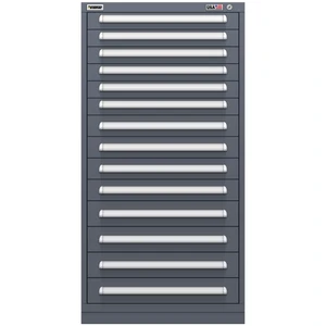 Vidmar Drawer Cabinet, 14 Drawer, 30" W 27.8" D 59" H (SCU3026AL)