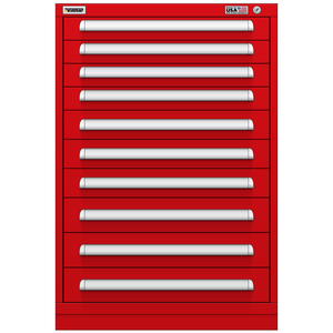 Vidmar Drawer Cabinet, 11 Drawer, 30" W 27.8" D 44" H (SEP2012AL)