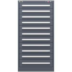 Vidmar Drawer Cabinet, 11 Drawer, 30" W 27.8" D 59" H (SCU3067AL)