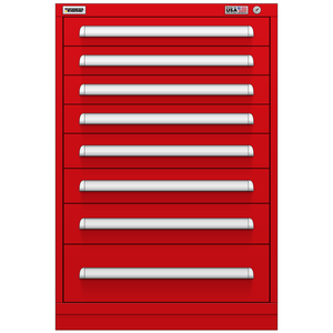 Vidmar Drawer Cabinet, 10 Drawer, 30" W 27.8" D 44" H (SEP2025AL)
