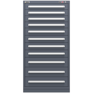 Vidmar Drawer Cabinet, 12 Drawer, 30" W 27.8" D 59" H (SCU3079AL)