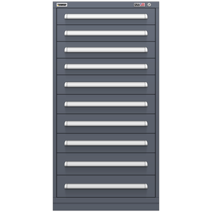 Vidmar Drawer Cabinet, 11 Drawer, 30" W 27.8" D 59" H (SCU3108AL)