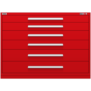 Vidmar Drawer Cabinet, 7 Drawer, 60" W 27.8" D 44" H (RP2168AL)