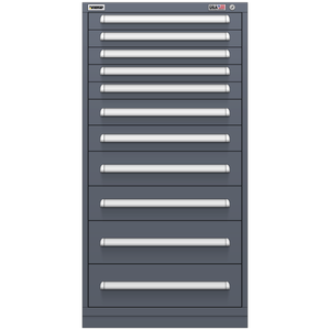 Vidmar Drawer Cabinet, 12 Drawer, 30" W 27.8" D 59" H (RP3092AL)