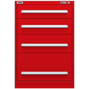 Vidmar Drawer Cabinet, 4 Drawer, 30" W 27.8" D 44" H (SEP2076AL)