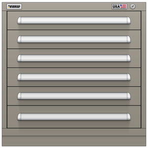 Vidmar Drawer Cabinet, 7 Drawer, 30" W 27.8" D 30" H (SEP1401AL)