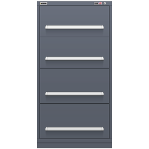 Vidmar Drawer Cabinet, 4 Drawer, 30" W 27.8" D 59" H (SEP3219AL)
