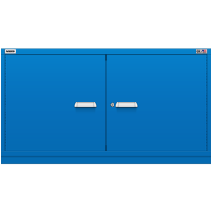 Vidmar Shelf Cabinet, 2 Shelf, w/ Hinged Doors, 60" W 21.4" D 33" H (DLD1751AL)