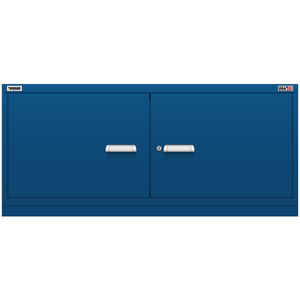 Vidmar Shelf Cabinet, 2 Shelf, w/ Hinged Doors, 60" W 27.8" D 27" H (DWD1351AL)