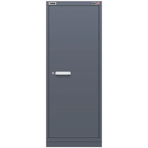 Vidmar Shelf Cabinet, 3 Shelf, w/ Hinged Door, 22.5" W 27.8" D 59" H (SVD34R/L2AL)