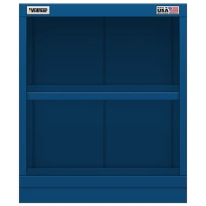 Vidmar Shelf Cabinet, Shallow, 2 Shelf, 22.5" W 21.4" D 27" H (SLS1351A)