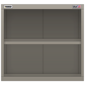 Vidmar Overhead Shelf Cabinet, 2 Shelf, 30" W 27.8" D 27.8" H (OS155X1A)