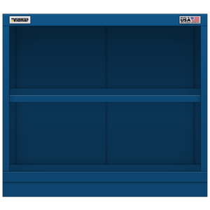 Vidmar Shelf Cabinet, Shallow, 2 Shelf, 30" W 21.4" D 27" H (LWS1351A)