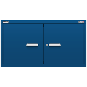 Vidmar Overhead Shelf Cabinet, 2 Shelf, w/ Hinged Doors, 45" W 27.8" D 24.7" H (XWOD1351AL)