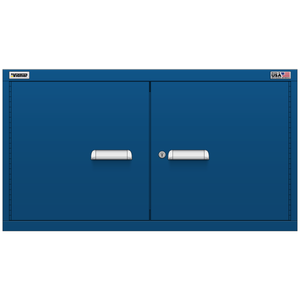 Vidmar Stacking Overhead Shelf Cabinet, 2 Shelf, w/ Hinged Doors, 45" W 27.8" D 24.7" H (XWOD1351AL)
