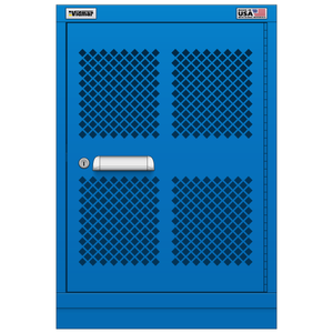 Vidmar Shelf Cabinet, 2 Shelf, w/ Hinged Mesh Door, 30" W 21.4" D 33" H (LWEMD17R/L1AL)