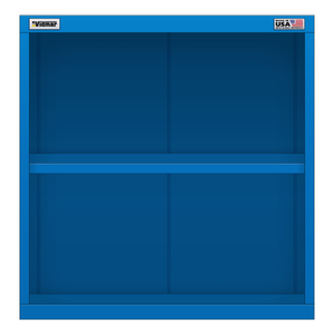 Vidmar Stacking Overhead Shelf Cabinet, Shallow, 2 Shelf, 30" W 21.4" D 31" H (LWO1751A)