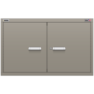 Vidmar Overhead Shelf Cabinet, 2 Shelf, w/ Hinged Doors, 45" W 27.8" D 27.8" H (XWOD1551AL)
