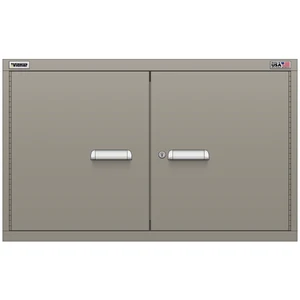 Vidmar Stacking Overhead Shelf Cabinet, 2 Shelf, w/ Hinged Doors, 45" W 27.8" D 27.8" H (XWOD1551AL)