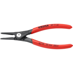 KNIPEX Precision Circlip Pliers, External 10–25 mm, Straight (49 11 A1) KNIPEX Precision Circlip Pliers, External 10–25 mm, Straight (49 11 A1)