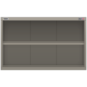 Vidmar Overhead Shelf Cabinet, 2 Shelf, 45" W 21.4" D 27.8" H (XLO1551A)
