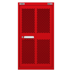 Vidmar Overhead Shelf Cabinet, 2 Shelf, w/ Hinged Mesh Door, 22.5" W 27.8" D 42" H (SVOEMD24R/L1AL)