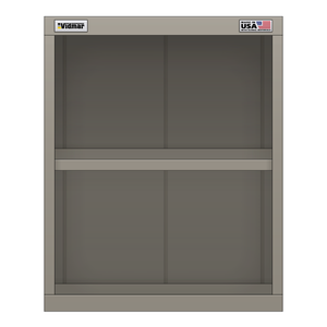 Vidmar Overhead Shelf Cabinet, 2 Shelf, 22.5" W 27.8" D 27.8" H (SVO1551A)