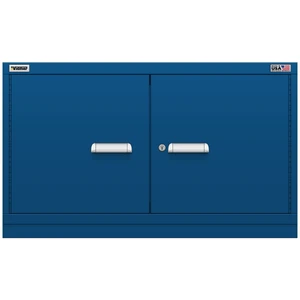 Vidmar Shelf Cabinet, 2 Shelf, w/ Hinged Doors, 45" W 27.8" D 27" H (XWD1351AL)