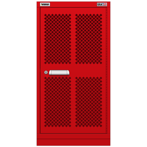 Vidmar Shelf Cabinet, 2 Shelf, w/ Hinged Mesh Door, 30" W 21.4" D 44" H (LWEMD24R/L1AL)