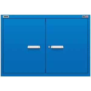 Vidmar Stacking Overhead Shelf Cabinet, Shallow, 2 Shelf, w/ Hinged Doors, 45" W 21.4" D 31" H (XLOD1751AL)