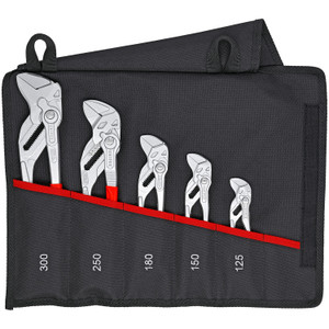 KNIPEX Pliers Wrench Set, 5 pcs, w/ Tool Roll (00 19 55 S4) KNIPEX Pliers Wrench Set, 5 pcs, w/ Tool Roll (00 19 55 S4)