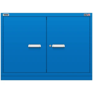 Vidmar Shelf Cabinet, 2 Shelf, w/ Hinged Doors, 45" W 27.8" D 33" H (XWD1751AL)