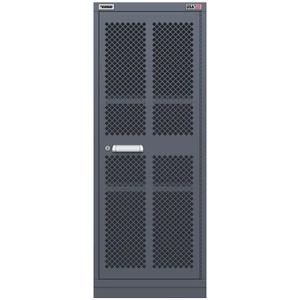 Vidmar Shelf Cabinet, Shallow, 3 Shelf, w/ Hinged Mesh Door, 30" W 21.4" D 59" H (LWEMD34R/L2AL)