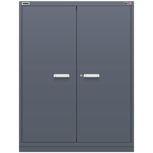 Vidmar Shelf Cabinet, 3 Shelf, w/ Hinged Doors, 45" W 27.8" D 59" H (XWD3402AL)