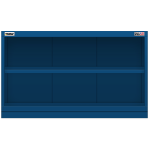 Vidmar Shelf Cabinet, 2 Shelf, 45" W 21.4" D 27" H (XLS1351A)