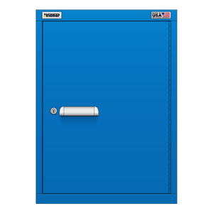 Vidmar Overhead Shelf Cabinet, 2 Shelf, w/ Hinged Door, 22.5" W 27.8" D 31" H (SVOD17R/L1AL)