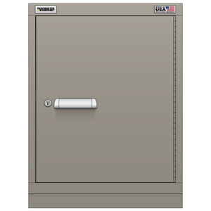Vidmar Shelf Cabinet, 2 Shelf, w/ Hinged Door, 22.5" W 27.8" D 30" H (SVD15R/L1AL)