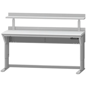 LISTA Align® Workbench, Electric, w/ Adjustable Riser Shelf, 72" W x 30" D x 28.75-43.75" H (ALE/R5001-7230)
